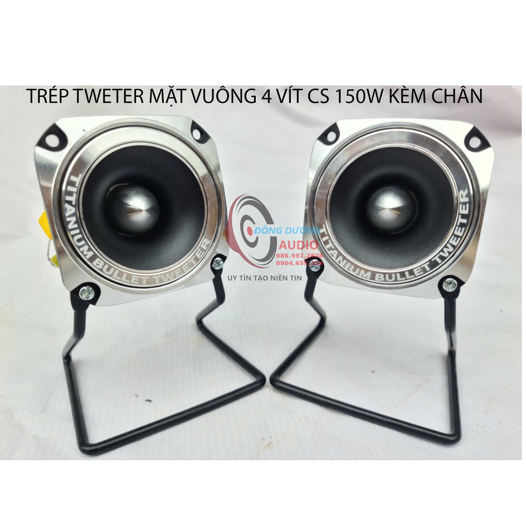 GIÁ 1 CỦ TRÉP RỜI  MÀNG TITAN VUÔNG CÔNG SUẤT 150W KÈM CHÂN VÀ TỤ 3.3MF