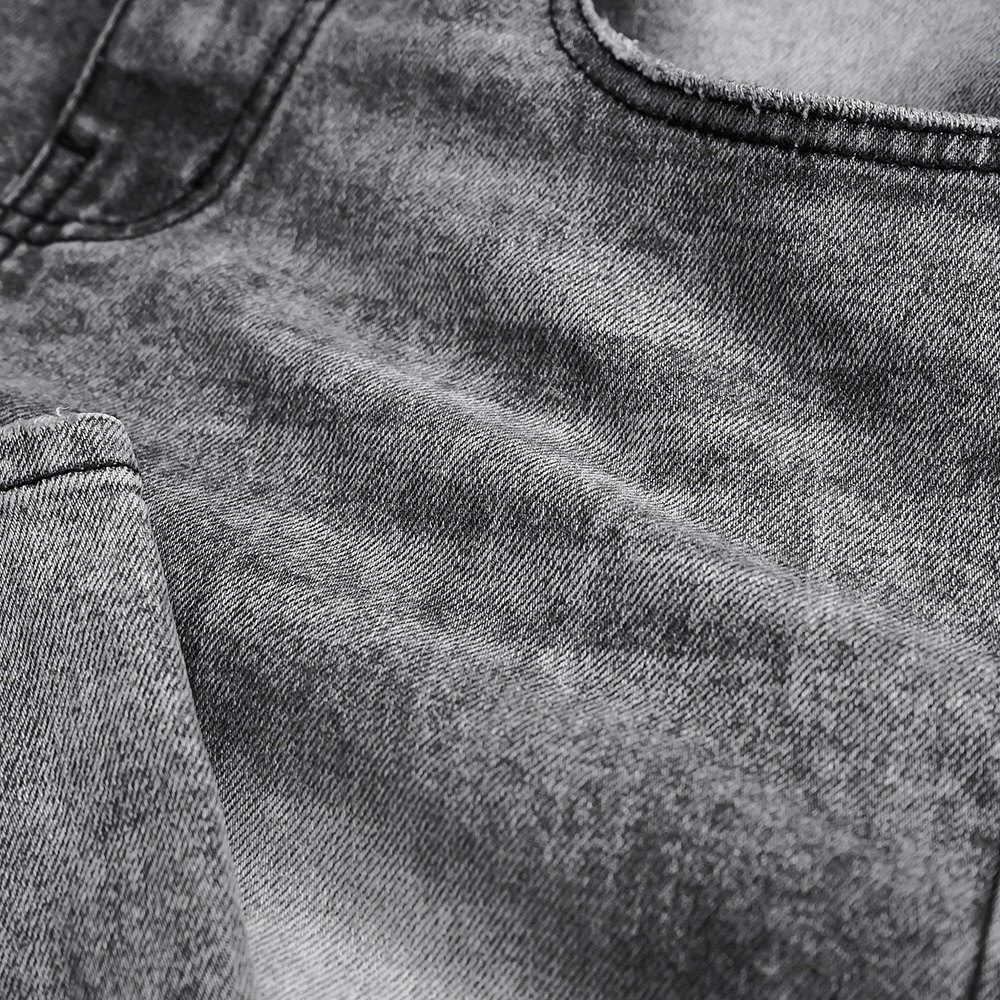 Quần jean dài nam chất vải wash co giãn màu xám nhạt form slim 05 Heboz cao cấp 00001446