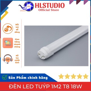 Đèn led tuýp 1m2 T8 18w máng và bóng đèn HL Lighting