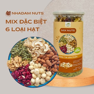 Hạt dinh dưỡng mix 6 loại hạt, ngũ cốc siêu hạt granola mix hạt cao cấp - mixed nuts