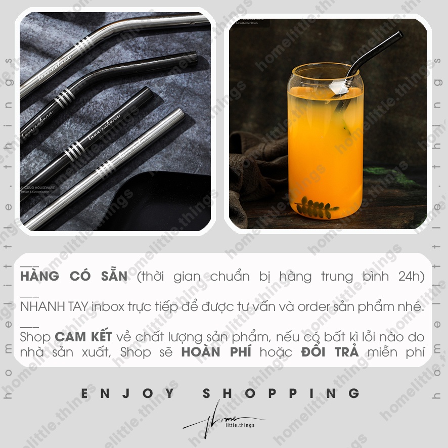 Ống hút inox 304 thép không gỉ