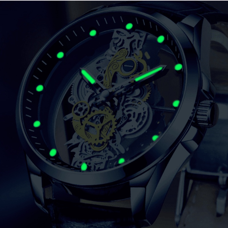 Đồng hồ nam chống nước chính hãng đẹp máy nhật cao cấp dây thép dây kim loại Thời trang Màu vàng đồng hồ đeo tay nam