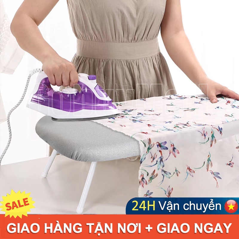 Bàn để ủi quần áo 37cmx60cm kiểu ngồi, dễ dàng cất gọn khi không sử dụng
