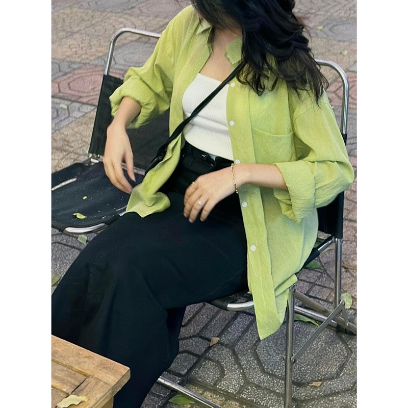 Váy Jean Dài QC - 7098 - Trơn - Xẻ Sau