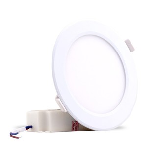 Đèn led panel pt04 siêu mỏng rạng đông, đường kính lỗ khoét trần 110mm