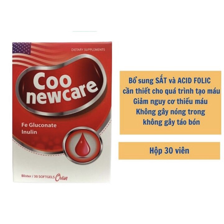 COO NEWCARE Viên sắt dành cho bà bầu -bổ máu nhập khẩu từ Mỹ