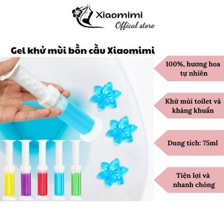 Gel khử mùi bồn cầu bông hoa diệt khuẩn toilet làm sạch khử mùi nhà vệ sinh với 6 mùi tự chọn XIAOMIMI