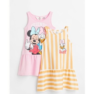 Set 2 váy micky hm us cho bé 4-6y