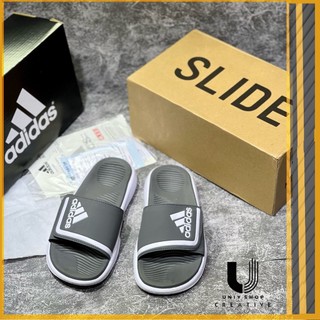 Dép nam Adidas' cao cấp dán độn đế PU đúc nguyên khối hàng FULL BOX BILL, dép Adidas' quai ngang siêu nhẹ, siêu bên