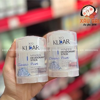 Lăn Đá Khoáng Khử Mùi DEO KLEAR Thái Lan 70g