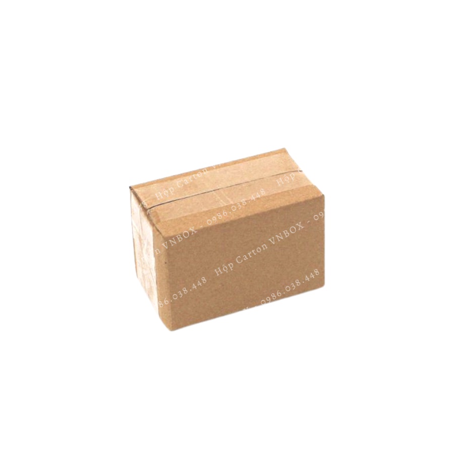 12x7x8 Combo 10 hộp carton, thùng giấy cod gói hàng, hộp bìa carton đóng hàng giá rẻ - Hộp carton VN BOX