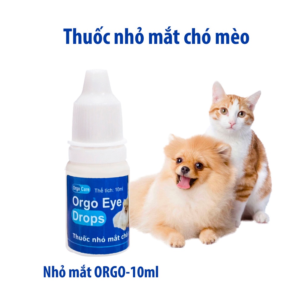 Thuốc trị đau mắt chó mèo Orgo chai 10ml vệ sinh mắt