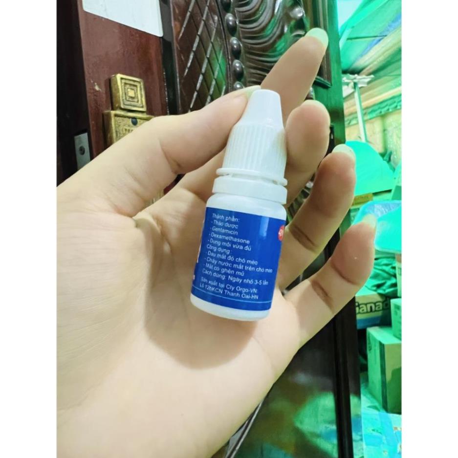 Thuốc trị đau mắt chó mèo Orgo chai 10ml vệ sinh mắt