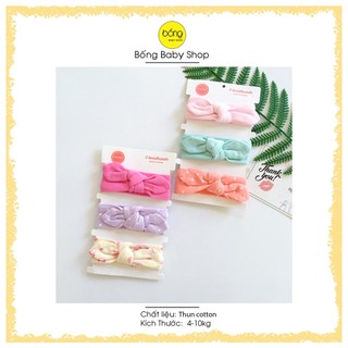 Set Băng đô tách lẻ chất cotton cho bé mom inbox để chọn mẫu lẻ