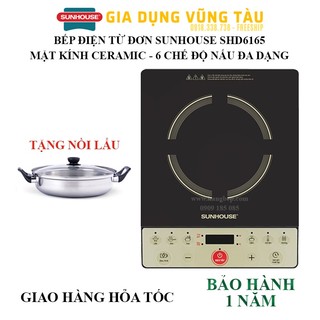 Bếp từ đơn sunhouse shd6165 công suất 2000w , hàng chính hãng