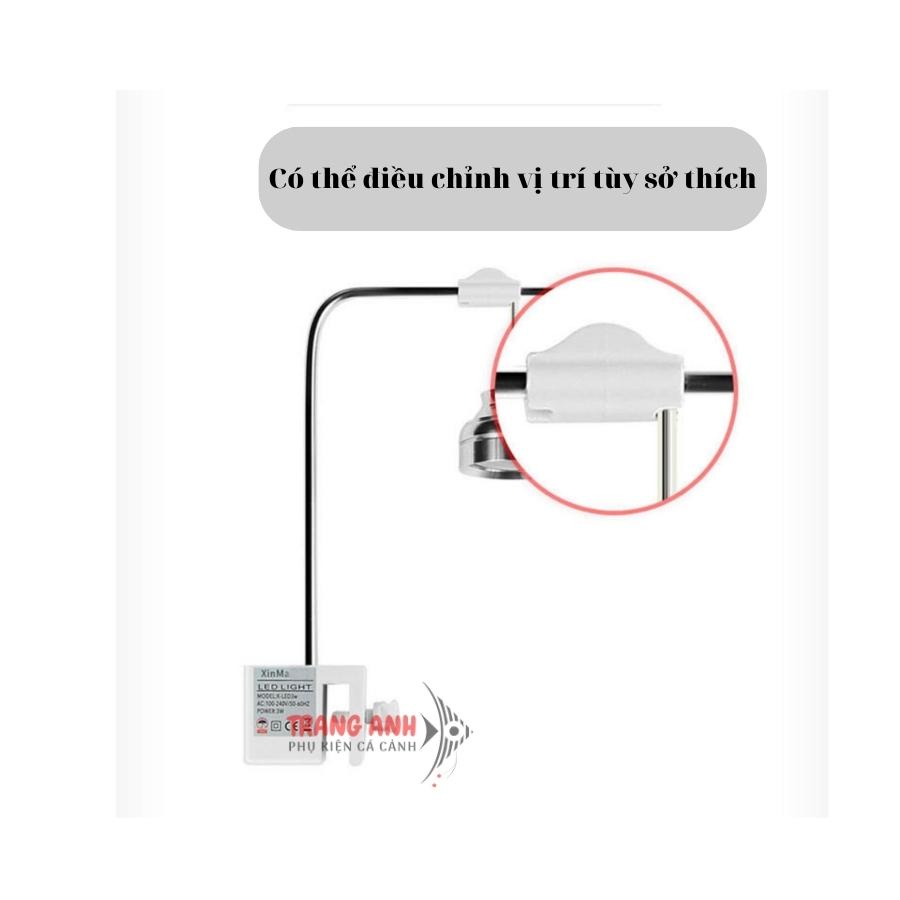 Đèn Led bể cá XIMA 3W 5W 7W - 3 chế độ màu siêu sáng cho hồ thủy sinh, hồ bán cạn