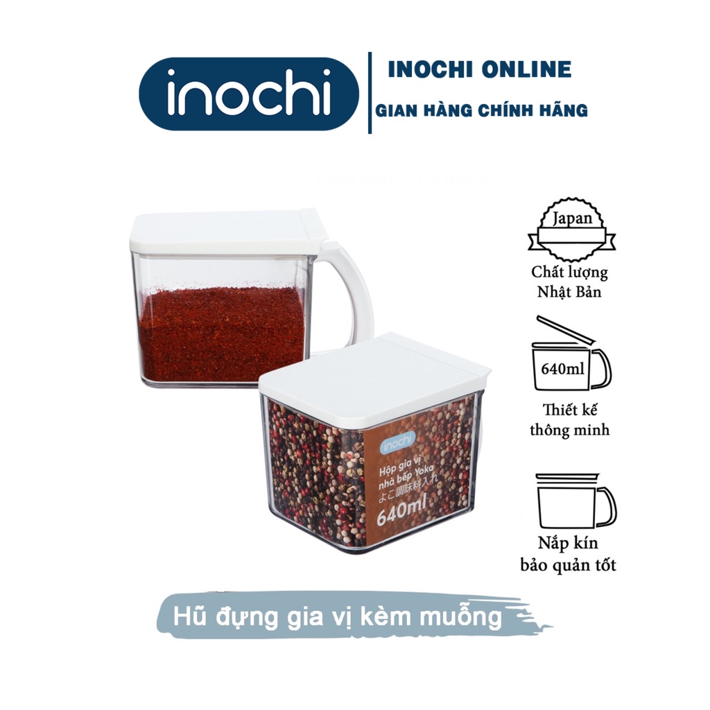 Hộp đựng gia vị, hũ gia vị nhà bếp cao cấp Inochi (tiêu chuẩn Nhật Bản)