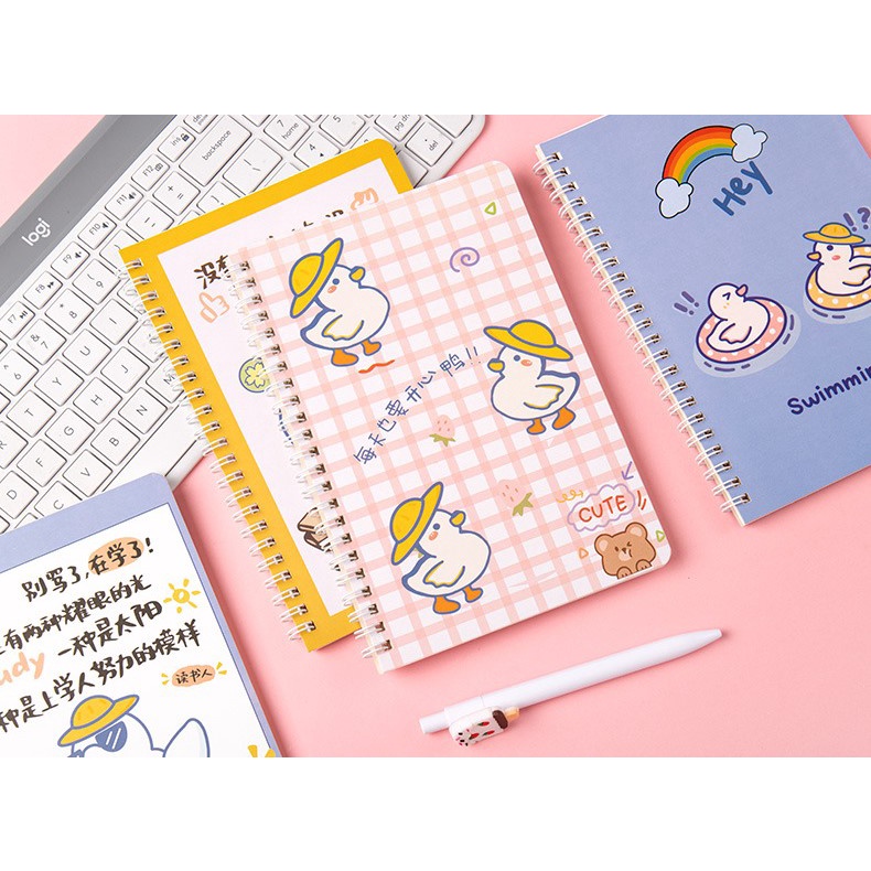 Sổ Ghi Chép Mini A5 Cute Lò Xo Tay Dễ Thương Timo VPS19