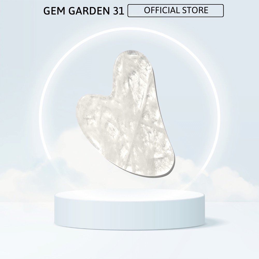 Đá Guasha massage mặt Cao Cấp Full BOX