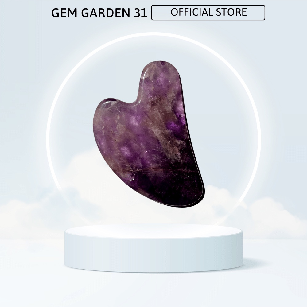 Đá Guasha massage mặt Cao Cấp Full BOX