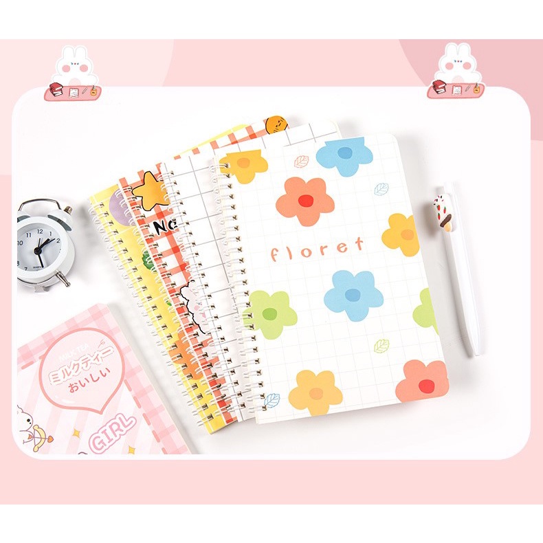 Sổ Ghi Chép Mini A5 Cute Lò Xo Tay Dễ Thương Timo VPS19