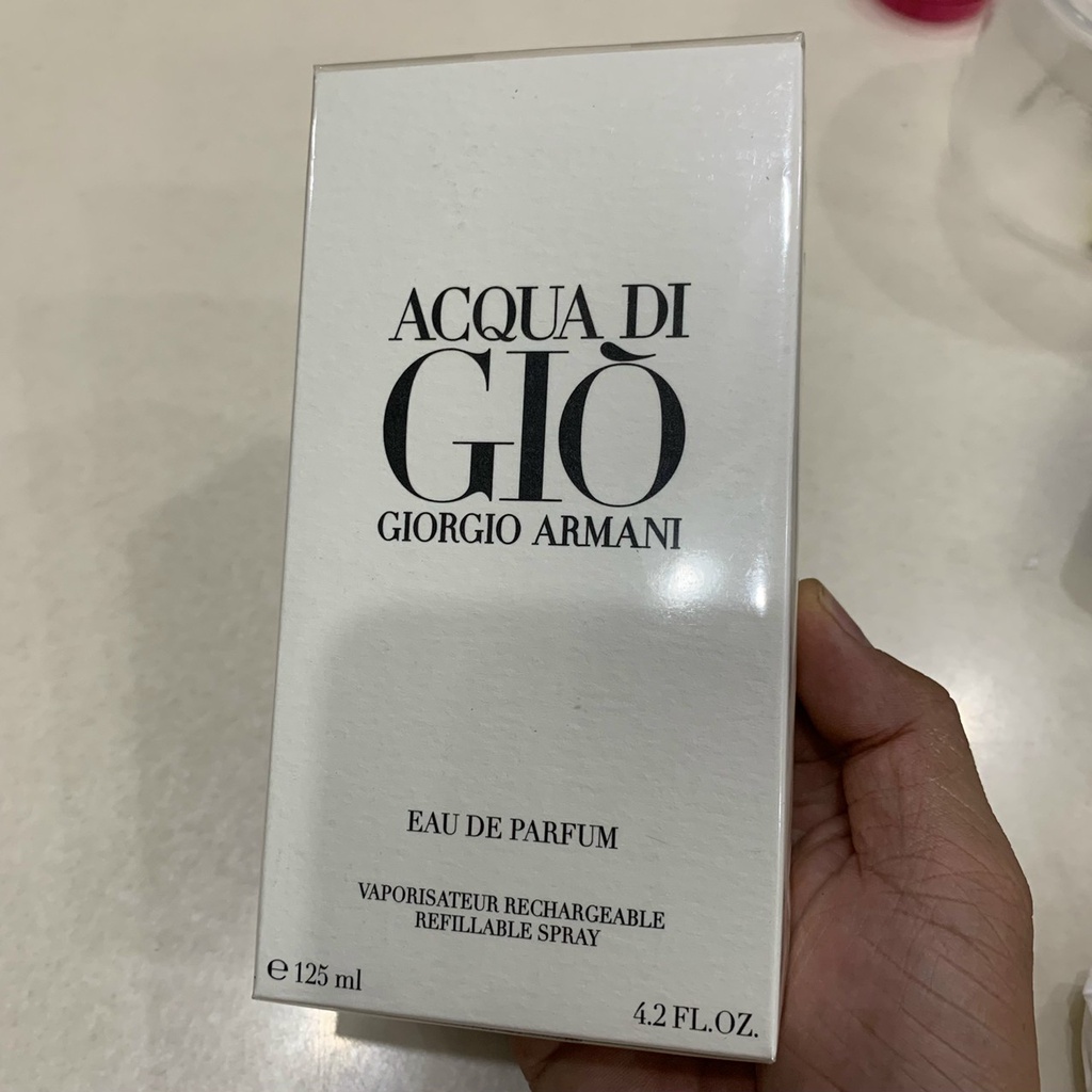 Nước hoa Nam : Giorgio Armani Acqua di Gio EDP 125ml full seal (Giò trắng EDP)