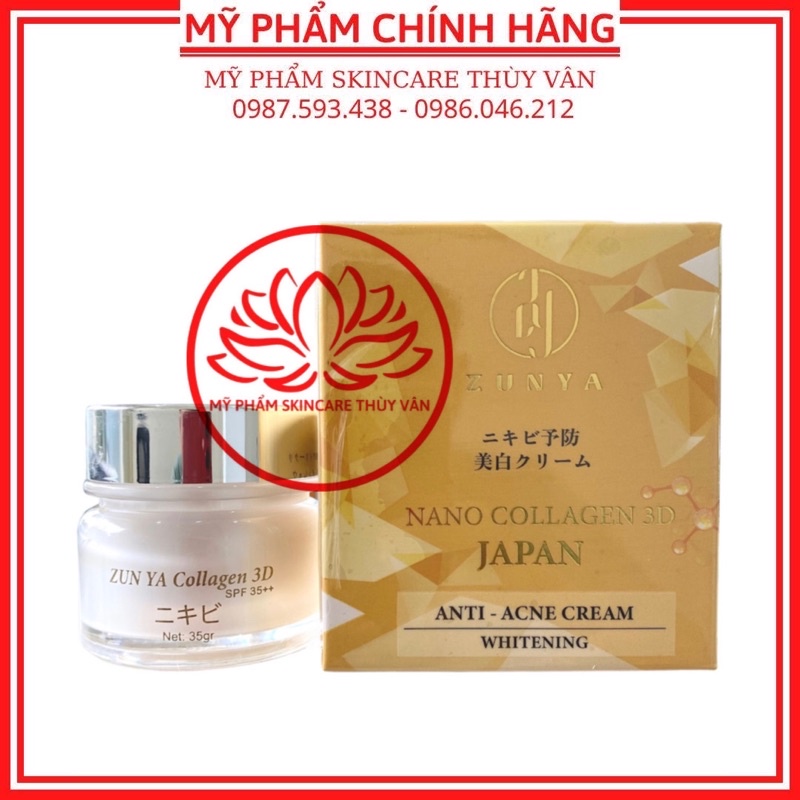 Kem Ngăn Ngừa Mụn Dưỡng Trắng Da Nhật Bản Chính Hãng Zunya 35G