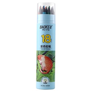 Bút chì màu baoke po1718 - hộp 18 cây