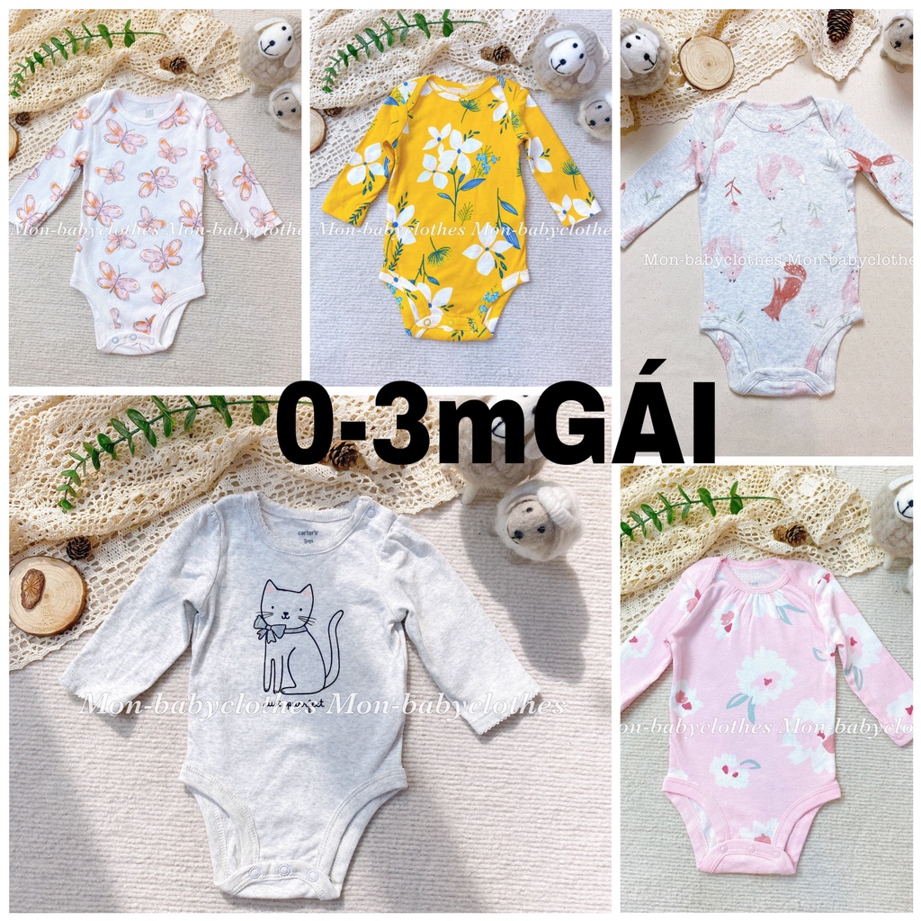 BODY chip dài tay 0-3 tháng