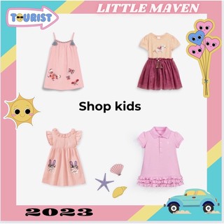 Váy bé gái Little Maven váy thun cotton cao cấp