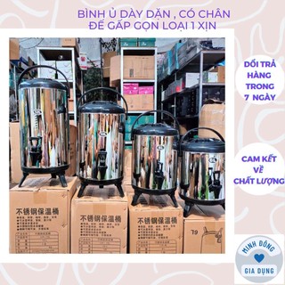 Bình ủ trà 6L giữ nhiệt loại 1 xịn, Bình nước giữ nhiệt inox 304 có vòi chuyên dụng pha trà cao cấp