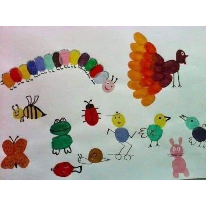 Bộ màu in vân tay 20 màu