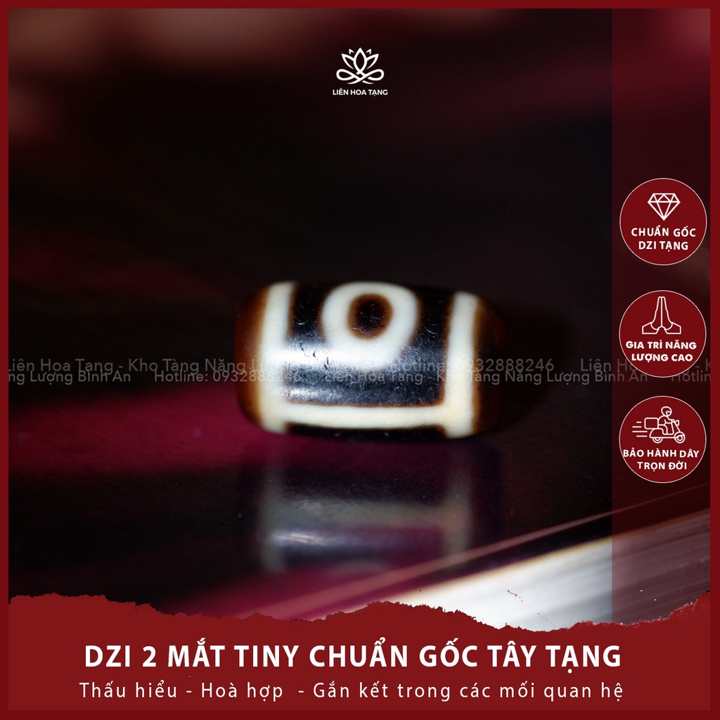 Thiên châu Dzi hai mắt Chuẩn gốc Tây Tạng - Liên Hoa Tạng - tăng trưởng tình yêu, sự hoà hợp