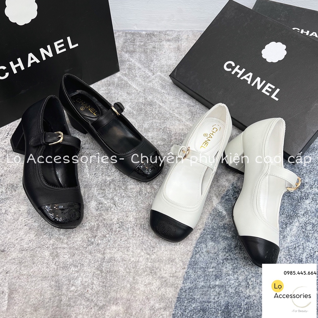 Guốc C H A N E L tiểu thư viền răng cưa siêu Hot