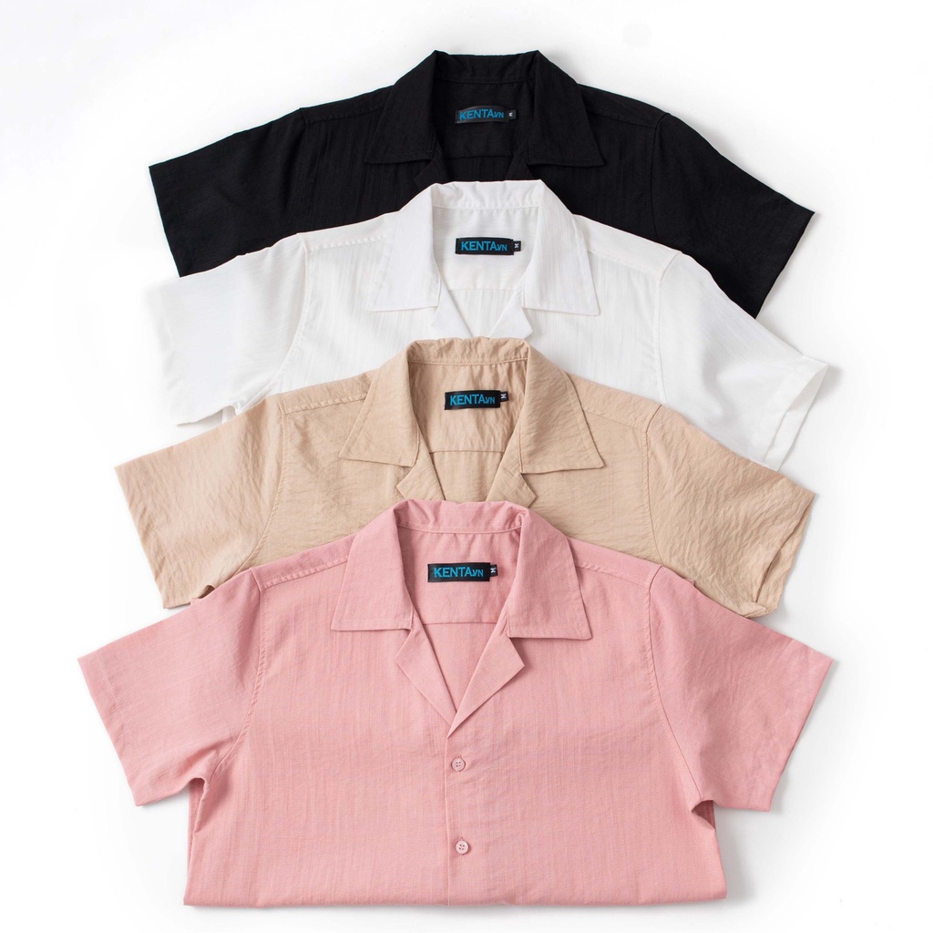 Sơ Mi Cổ Vest Linen Mát Mẻ Thoải Mái Năng Động Ngày Hè KENTA SMN0087