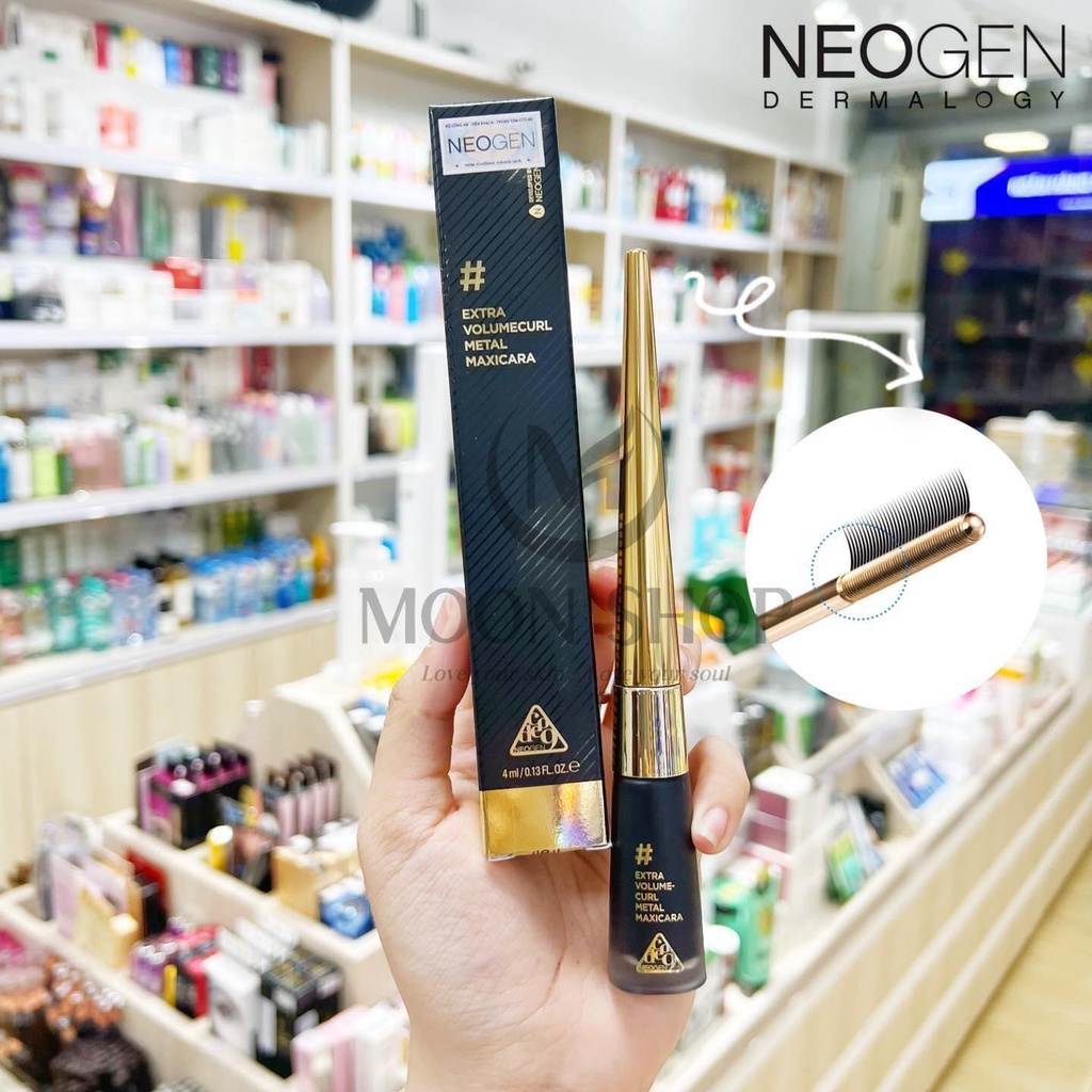 Mascara Kim Loại Giữ Mi Cong Và Dài Trong 33 Giờ Neogen Dermalogy Extra Volume Curl Metal Maxicara