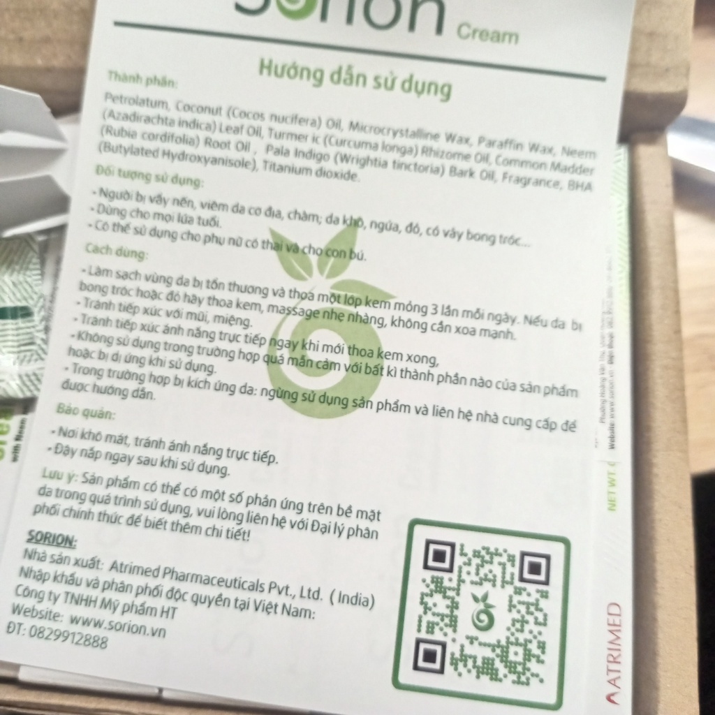 KEM SORION 10G CHÍNH HÃNG