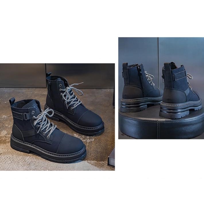 Giày Boot Nam STEP 2 Màu Đen - Cát GN364 - GN420