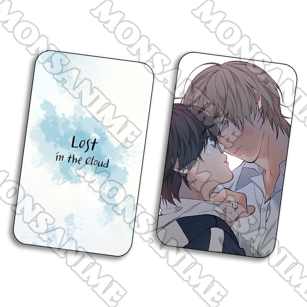 Ảnh card bo góc in hình Lạc giữa những tầng mây Lost in the cloud BL thẻ bo viền 5*8cm chibi sưu tầm 1 tấm