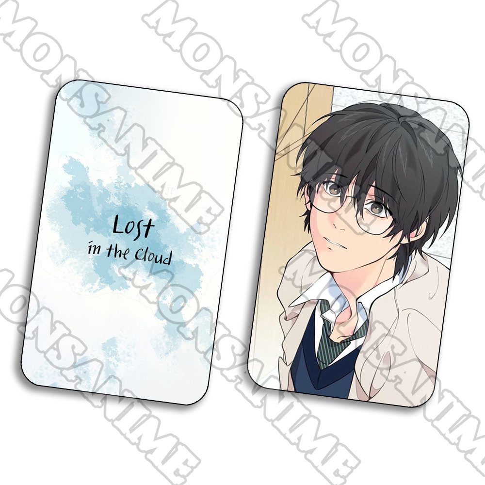 Ảnh card bo góc in hình Lạc giữa những tầng mây Lost in the cloud BL thẻ bo viền 5*8cm chibi sưu tầm 1 tấm