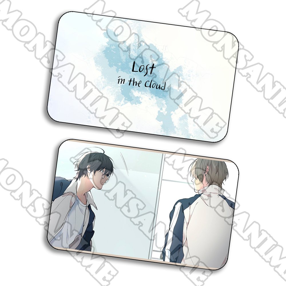 Ảnh card bo góc in hình Lạc giữa những tầng mây Lost in the cloud BL thẻ bo viền 5*8cm chibi sưu tầm 1 tấm