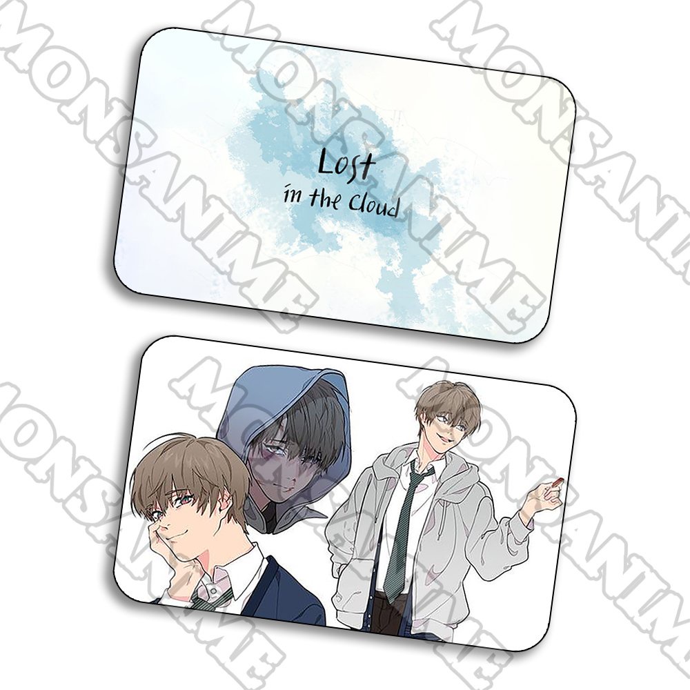 Ảnh card bo góc in hình Lạc giữa những tầng mây Lost in the cloud BL thẻ bo viền 5*8cm chibi sưu tầm 1 tấm