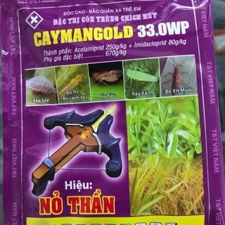 Chế phẩm đặc trị côn trùng ch.ích hút Caymangold 33.0WP hiệu NỎ THẦN