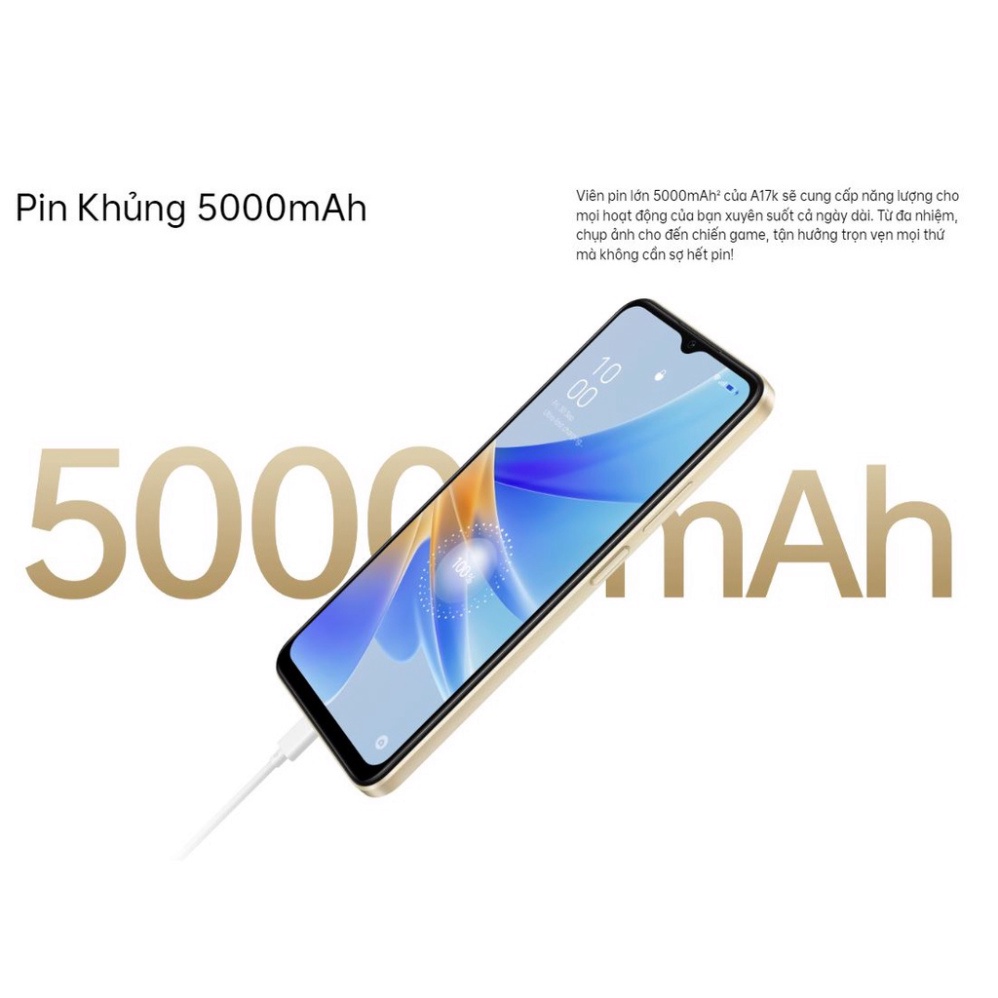 [GIẢM 30%] Điện thoại OPPO A17K (3GB | 64GB) - Điện thoại Hàng Chính Hãng Bảo hành 12 tháng Toàn Quốc | BigBuy360 - bigbuy360.vn