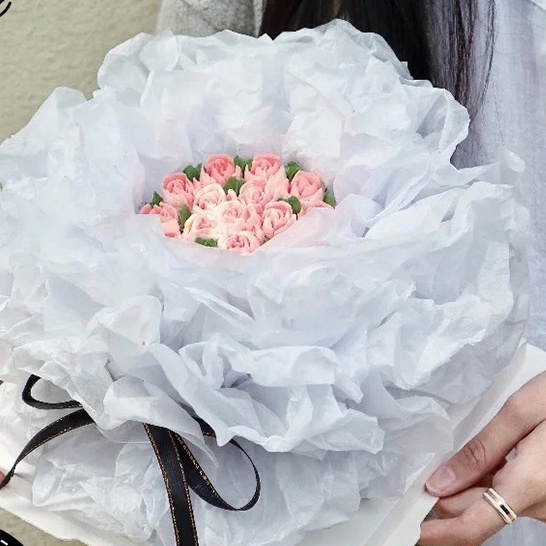 10 tờ giấy nến Sydney bó hoa gói quà - giấy nhăn nhũ