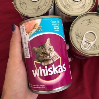 Combo 10 lon pate Whiskas 400g mix hai vị, 6 lon pate Kucinta 400g thức ăn mèo trưởng thành
