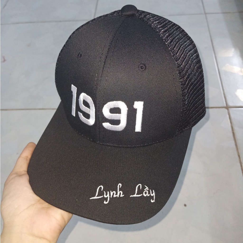 Mũ Nón Lưỡi Trai, Mũ Nón Kết Thêu Logo Theo Yêu Cầu Thêu Năm Sinh