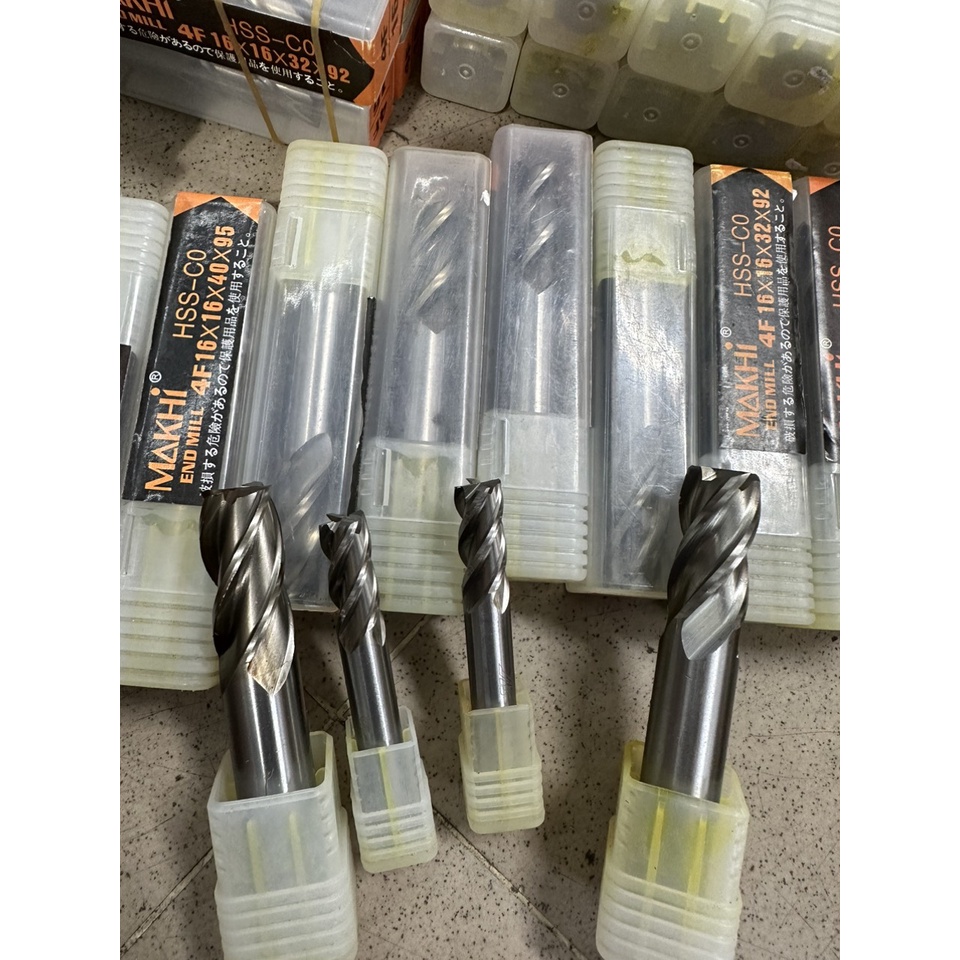 Mũi phay ngón HSS 4 me , hãng MAKHI -ĐL Mới