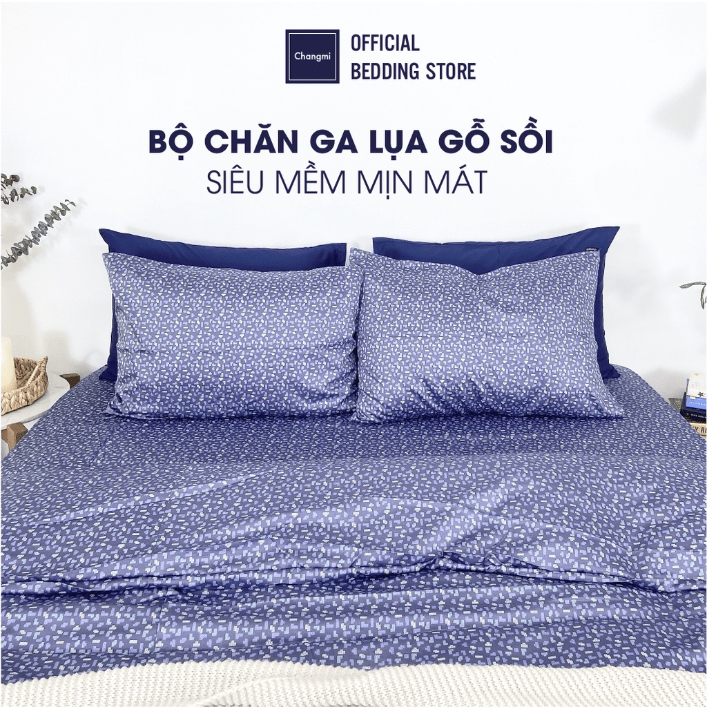 [CM2070] Bộ chăn ga lụa Modal Changmi Bedding nhập khẩu Hàn Quốc siêu mềm mượt mát, Chăn ga hè được yêu thích - 5 món