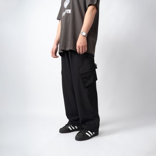 Quần gió dài cargo EMAS Wind Cargo Pants/Black